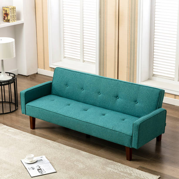 Ebern Designs Kohrad 64'' Flannel Sleeper Sofa Convertible Sofa Bed